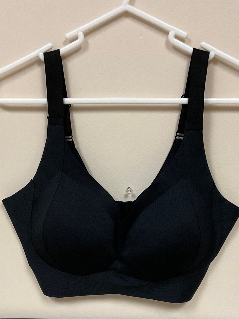 Seamless Support Ribbed T-Shirt Bra - Black NWOT XXL